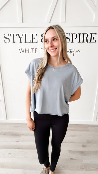Cindy Open Back Boxy Tee