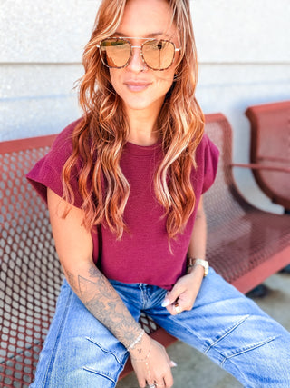 Tawna Cloudy Knit Sleeveless Top