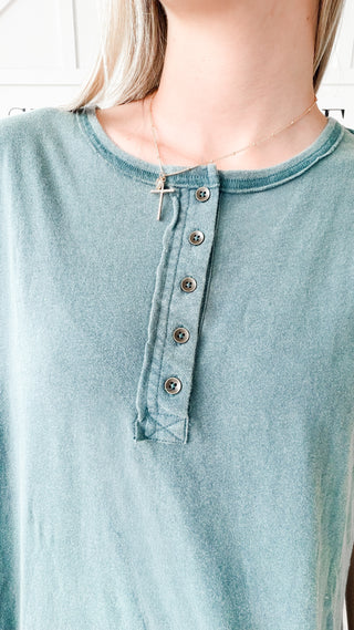 Marlys Cap Sleeve Henley