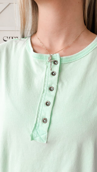 Marlys Cap Sleeve Henley