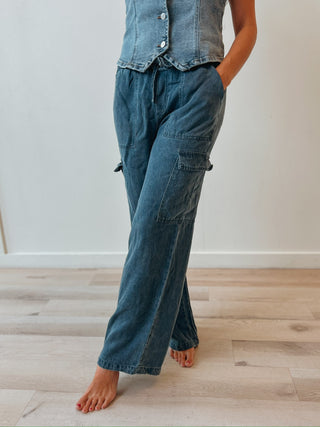 Rhoda Tencel Cargo Pants