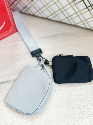 Dual Pouch Keychain Wristlet