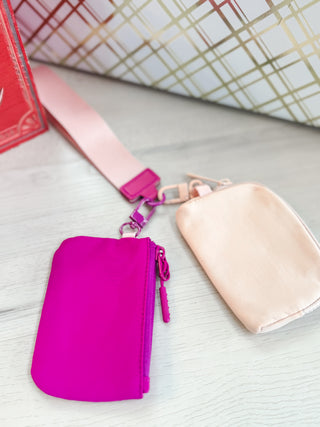 Dual Pouch Keychain Wristlet