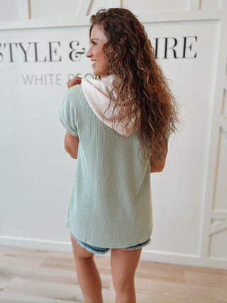 Amy SS Color Block Hoodie
