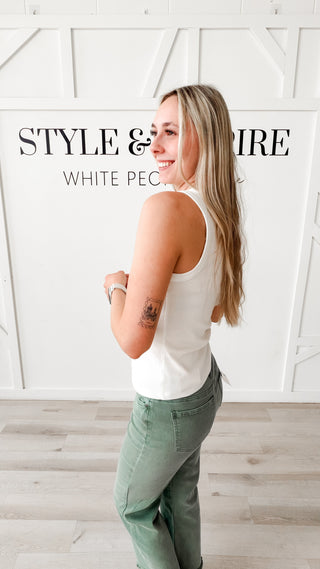 Sloane Button Front Tank