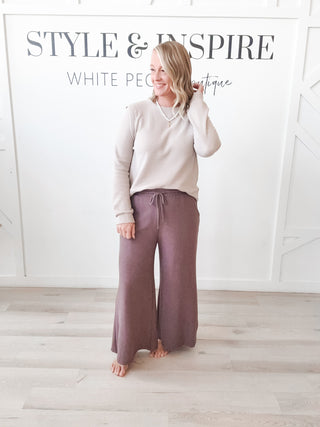 Cambryn Cloudy Knit LS Top