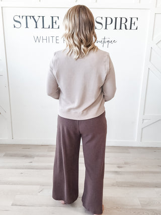 Fiona Cloud Knit Wide Leg Pants