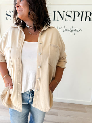 Kaitlyn Oversized Button Up Shacket