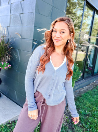 Nanette Waffle Knit Cardigan