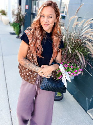 Sammy Floral Quilted Vest