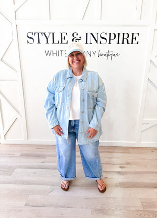 Janine Oversized Stripe Shacket