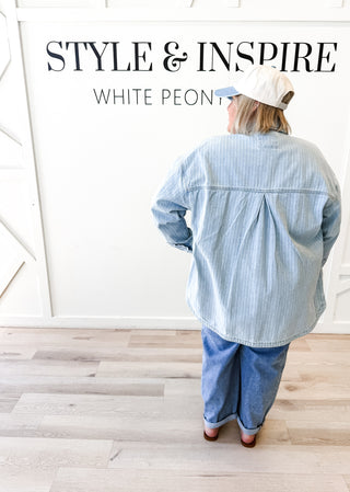 Janine Oversized Stripe Shacket