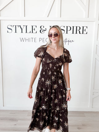 Nancy Floral Midi Dress
