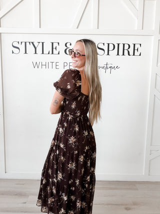Nancy Floral Midi Dress