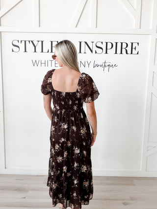 Nancy Floral Midi Dress