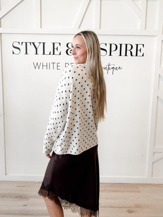 Megan Polka Dot Cardigan