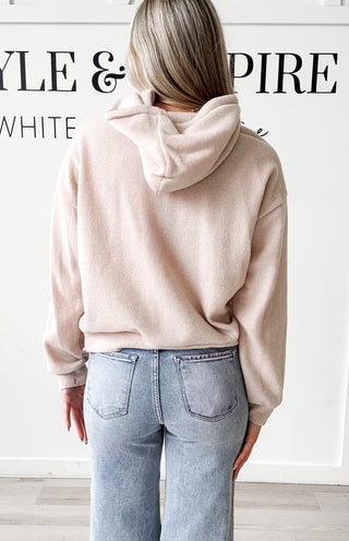 Karmen Brushed Hooded Top