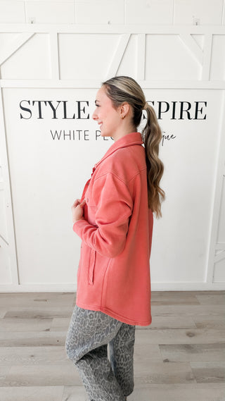 Caroline Front Snap Shacket