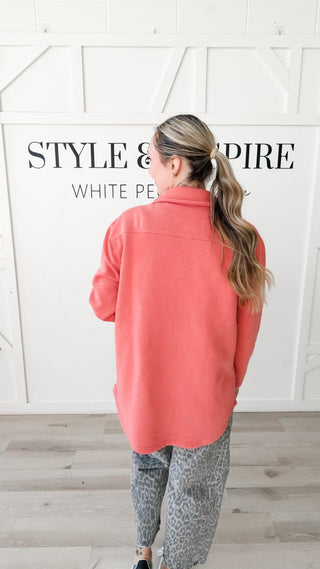 Caroline Front Snap Shacket