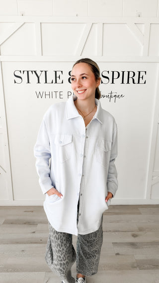 Caroline Front Snap Shacket