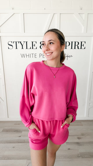 Alana Cropped Dolman Modal Top