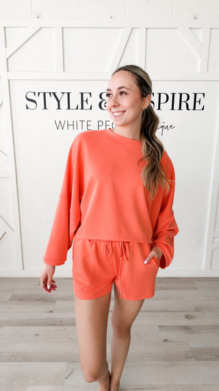 Alana Cropped Dolman Modal Top