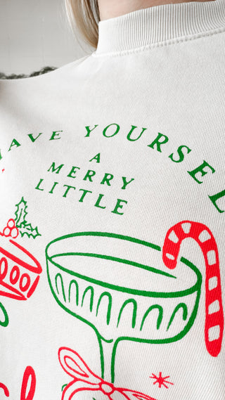 Cocktail Graphic Sweatshirt. *Final Sale*