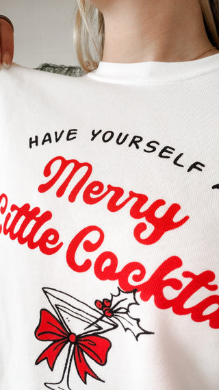 Merry Little Cocktail Graphic Sweatshirt *Final Sale*