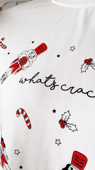What's Crackin? Nutcracker Graphic Sweatshirt *Final Sale*