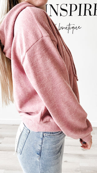 Karmen Brushed Hooded Top
