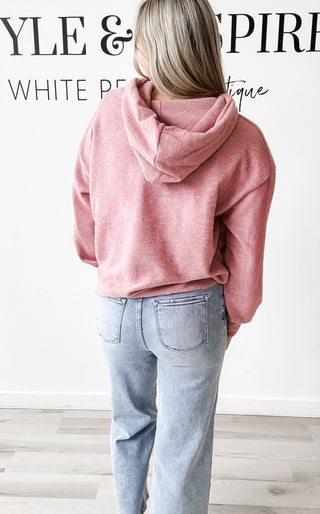 Karmen Brushed Hooded Top