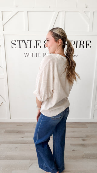 Sabrina 3/4 Sleeve Top