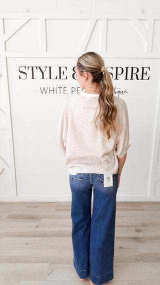 Sabrina 3/4 Sleeve Top