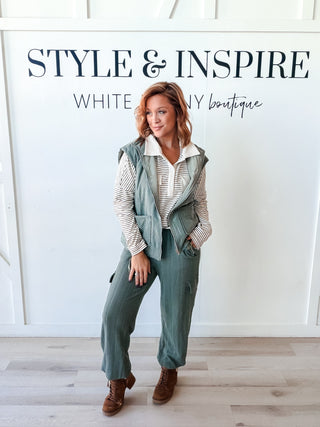 Mary Patch Pocket Puffer Vest