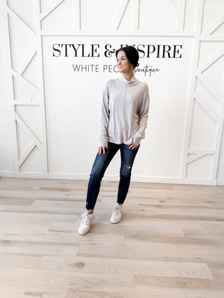 Renae Ribbed Turtleneck Sweater