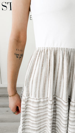 Amari Tiered Skirt Midi Dress