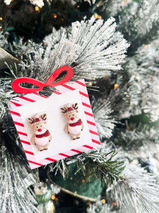 Reindeer Holiday Earrings  *Final Sale*