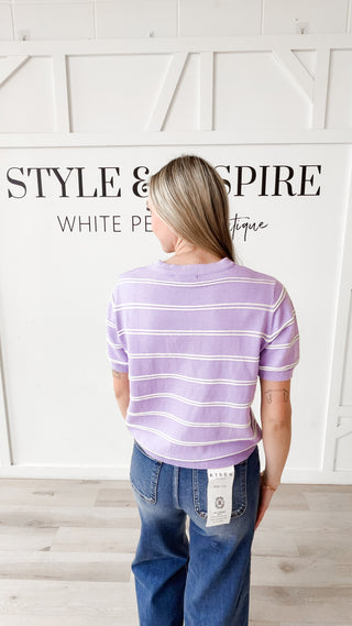 Carrie Stripe Knit Tee