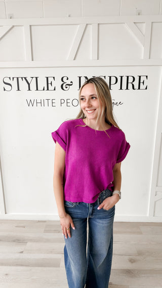 Jillian Short Sleeve Sweater