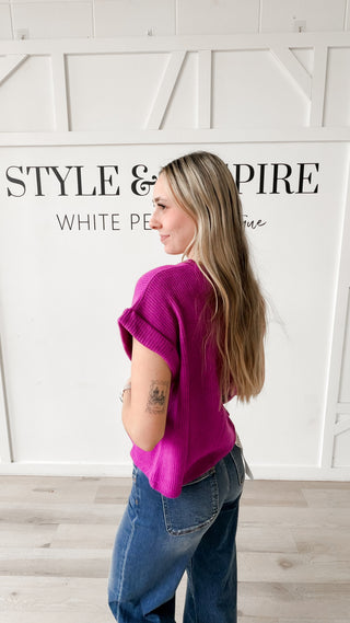 Jillian Short Sleeve Sweater