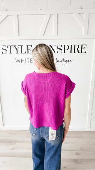Jillian Short Sleeve Sweater