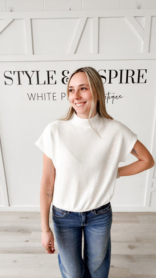Estelle Mock Neck Top
