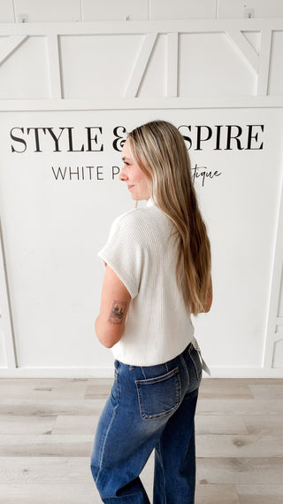 Estelle Mock Neck Top