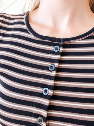Bonita Front Button Knit Top