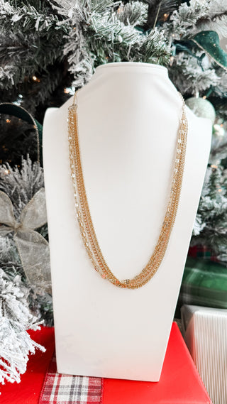 Layered Multi Chain Necklace. *Final Sale*