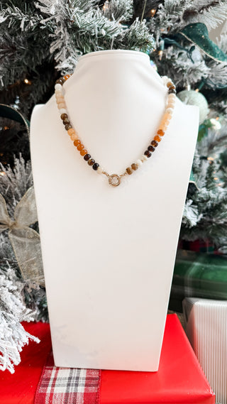 Natural and Neutral Bead Necklace. *Final Sale*