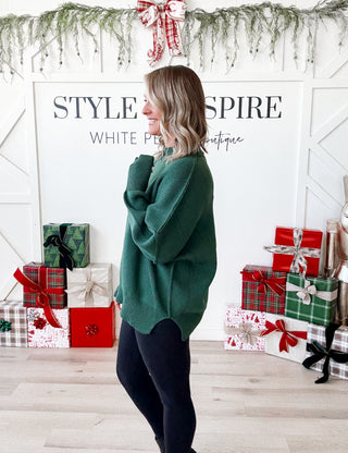 Kate Side Slit Oversized Sweater *final sale*