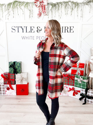 Emmy Check Flannel Shacket