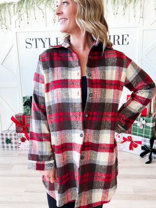 Emmy Check Flannel Shacket