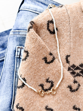 Pearl Horse Bit Necklace. *Final Sale*